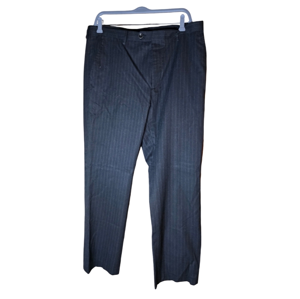Marc Anthony Slim Fit Navy Pinstripe Dress Pants 34x30